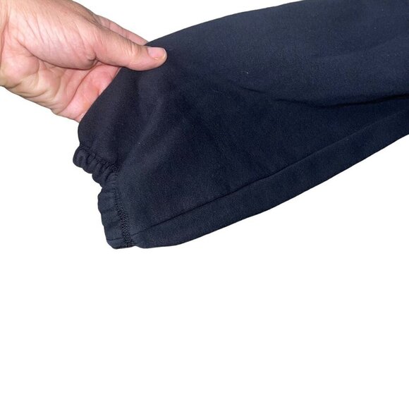 Chaser Womens Sweatshirt Size XL Black Knit Long Sleeve Crew Neck Cotton - Picture 3 of 8